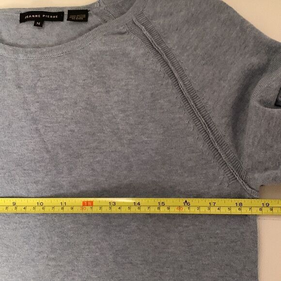Jeanne Pierre Blue Cotton Top  Size M - Picture 4 of 7